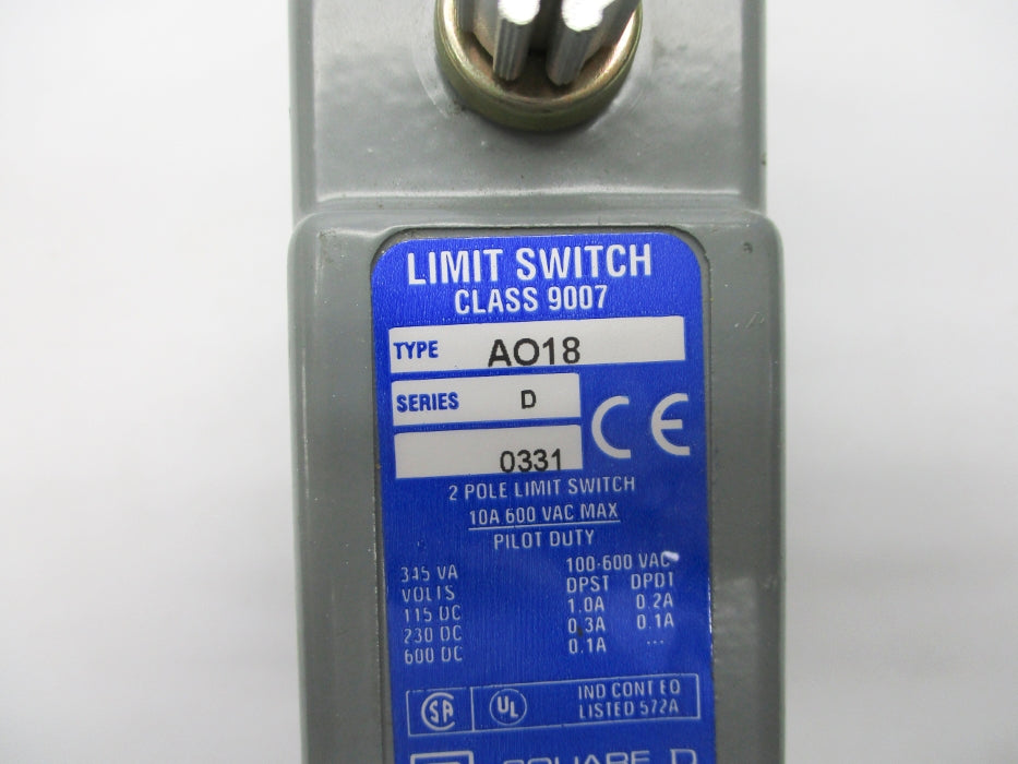 SQUARE D 9007AO18 SER. D NSNP