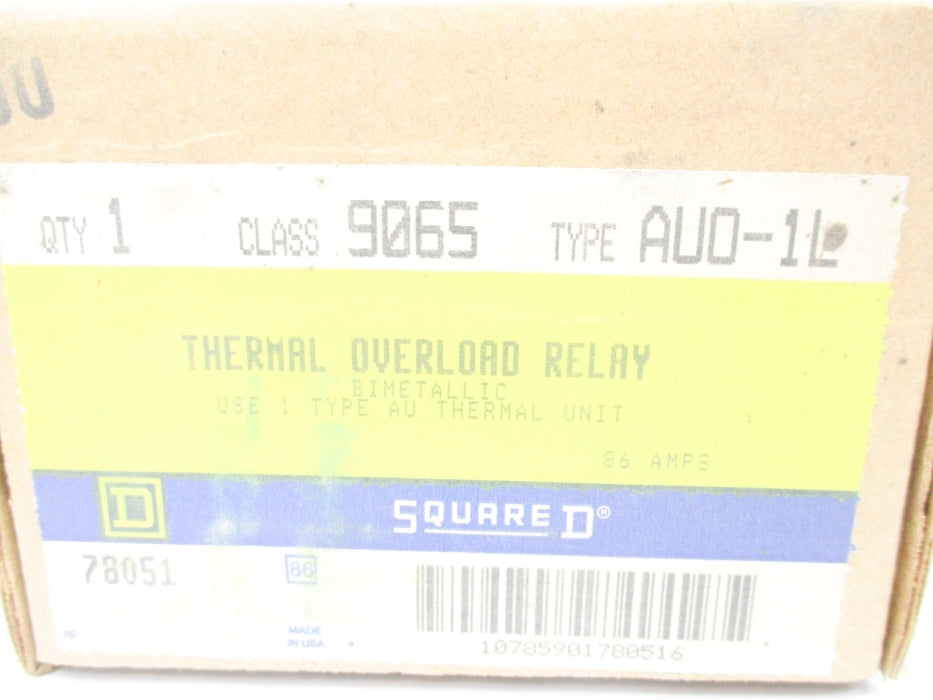 SQUARE D 9065AUO-1L 600VAC/DC 86A NSMP