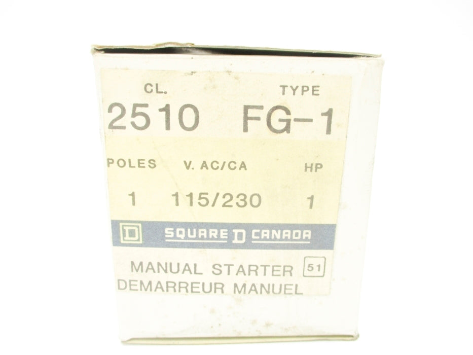 SQUARE D 2510FG1 (AS PICTURED) NSMP