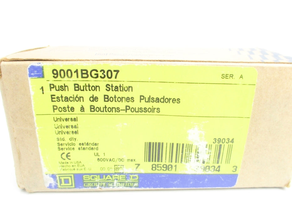 SQUARE D 9001BG307 SER. A NSMP