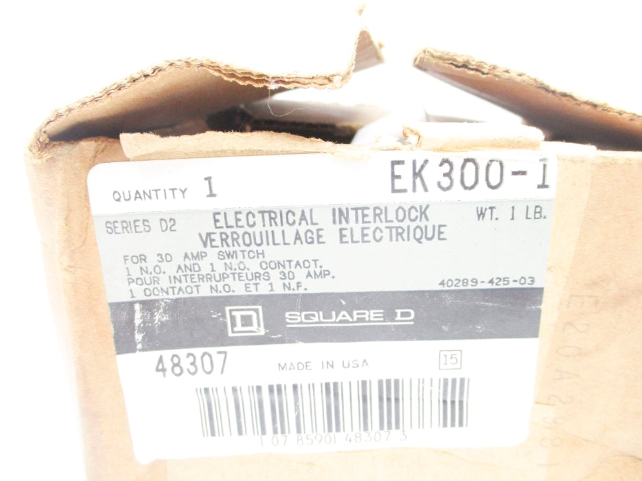 SQUARE D EK300-1 SER. D2 NSMP