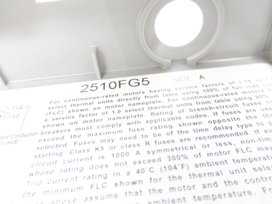 SQUARE D 2510FG5 SER. A NSNP