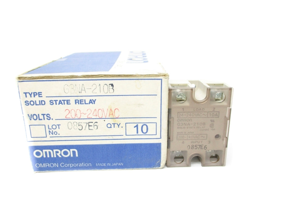 OMRON G3NA-210B 200/240VAC 10A (PKG OF 10) NSMP