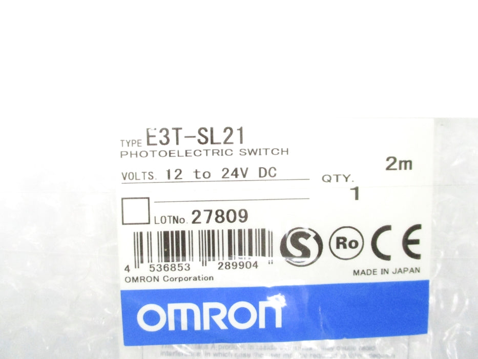 OMRON E3T-SL21 12-24VDC 2M NSMP
