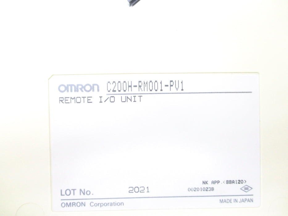 OMRON C200H-RM001-PV1 NSNP