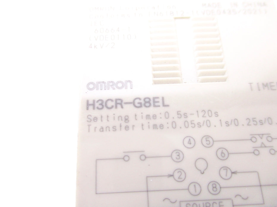 OMRON H3CR-G8EL 0.5S-120S 100/120V NSNP