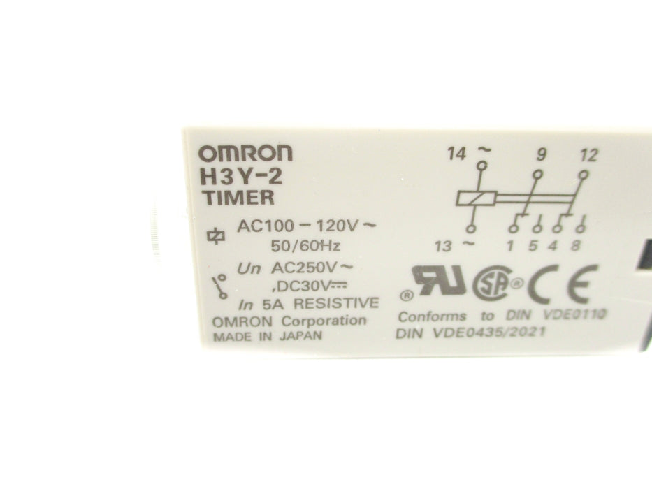 OMRON H3Y-2 0-0.5S 100-120VAC NSNP