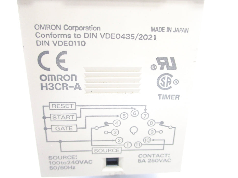 OMRON H3CR-A 0-3M 100/240VAC NSNP