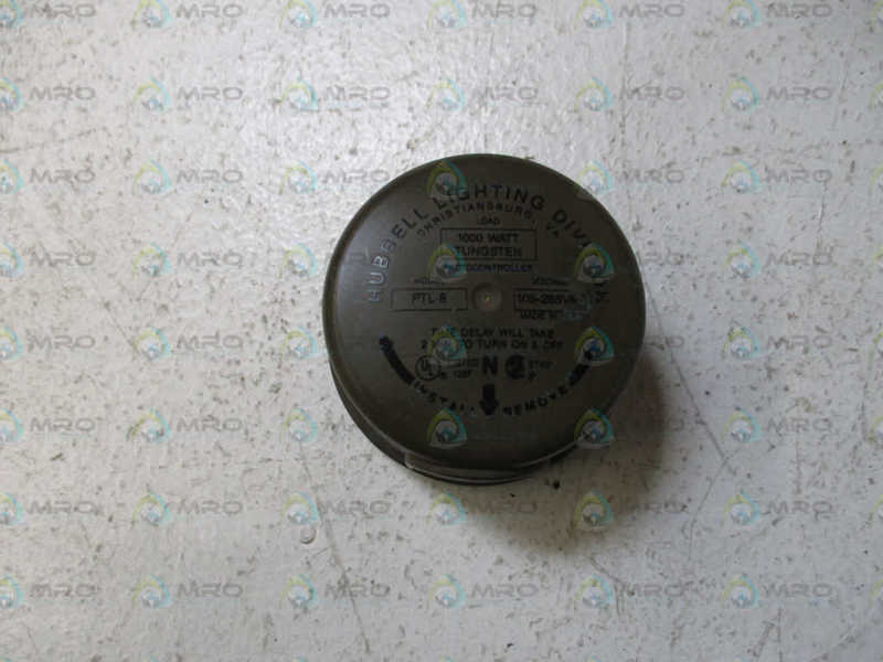 HUBBELL PTL-8 TWISTLOCK PHOTOCELL 105-285VAC *USED*