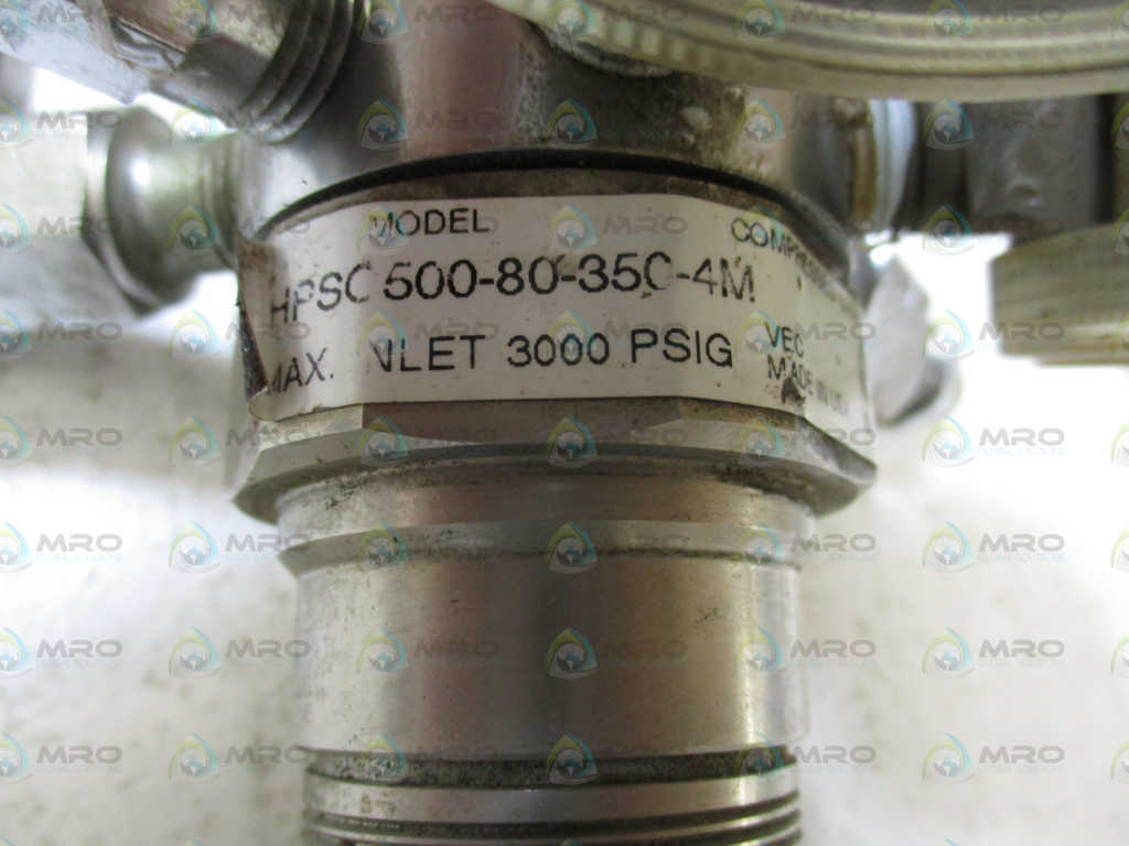 VICTOR GAS EQUIPMENT HPSC500-80-350-4M REGULATOR *USED*