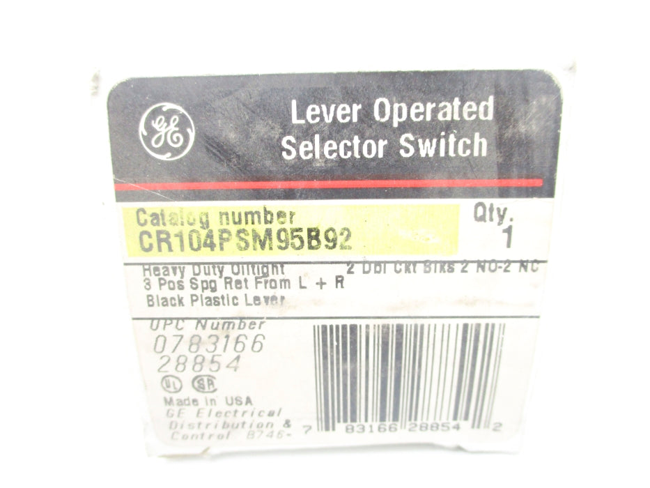 GENERAL ELECTRIC CR104PSM95B92 NSMP