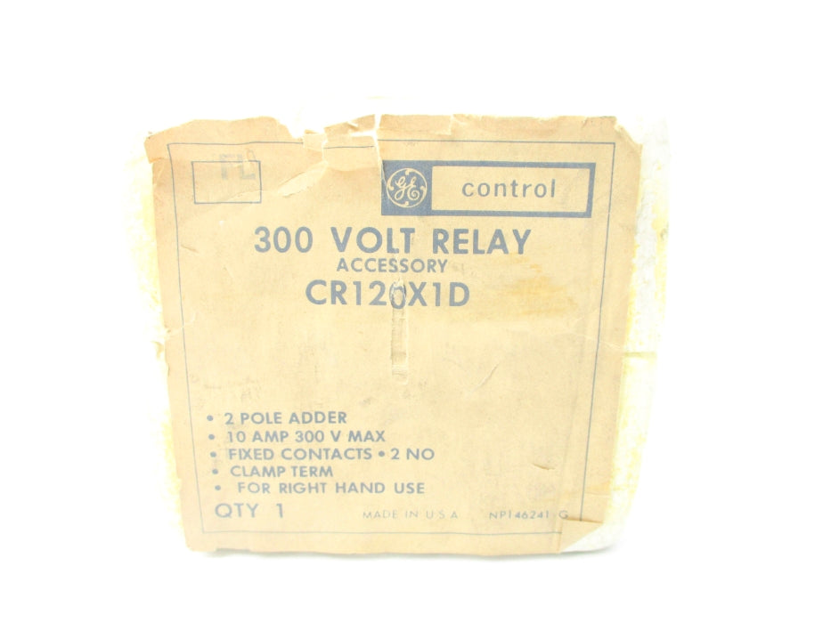 GENERAL ELECTRIC CR120X1D 10A 300V NSFS