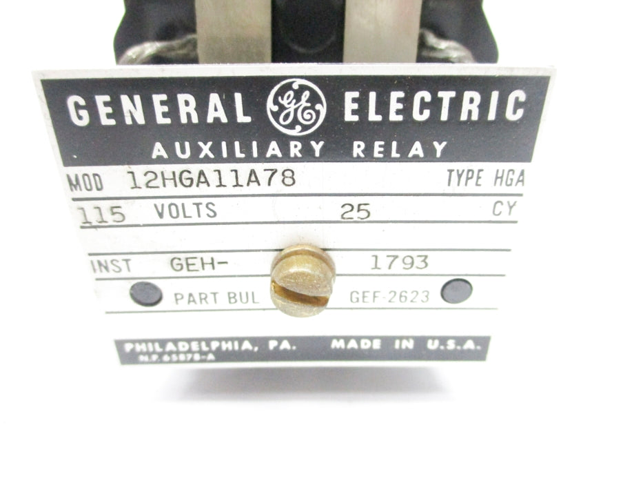 GENERAL ELECTRIC 12HGA11A78 115V NSNP