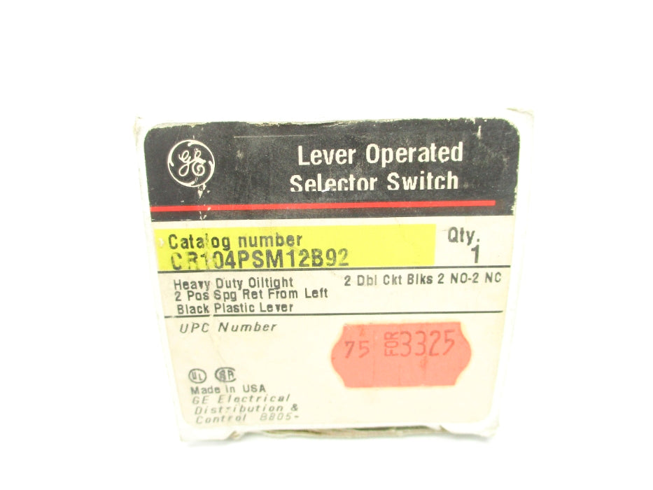 GENERAL ELECTRIC CR104PSM12B92 NSMP