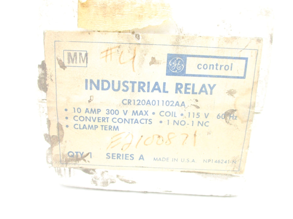GENERAL ELECTRIC CR120A01102AA 10A 300V NSFS