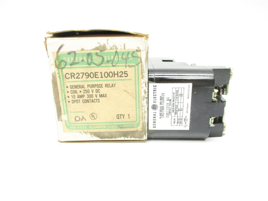 GENERAL ELECTRIC CR2790E100H25 250/230VDC 10A NSMP