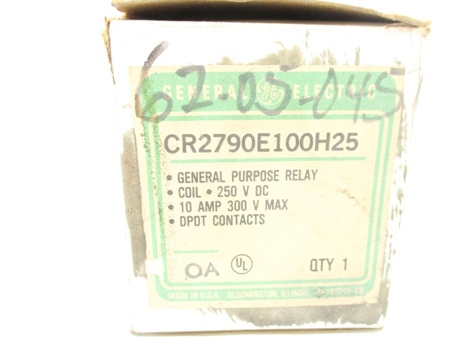 GENERAL ELECTRIC CR2790E100H25 250/230VDC 10A NSMP