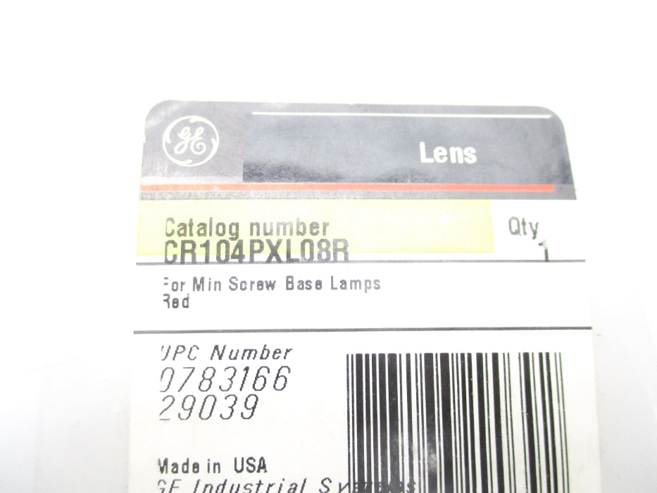 GENERAL ELECTRIC CR104PLX08R NSMP