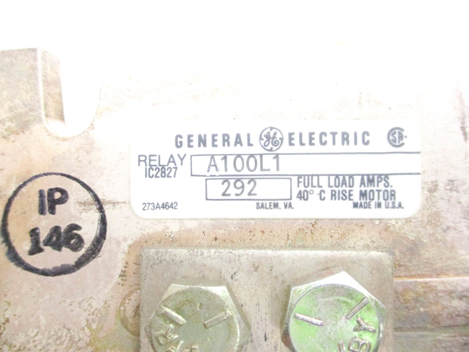 GENERAL ELECTRIC IC2827A100L1 CR124E028 600VAC NSNP