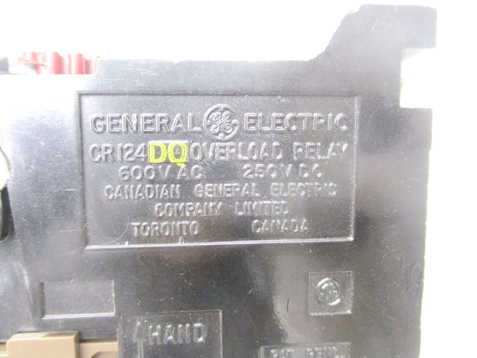 GENERAL ELECTRIC CR124DO 600VAC NSNP