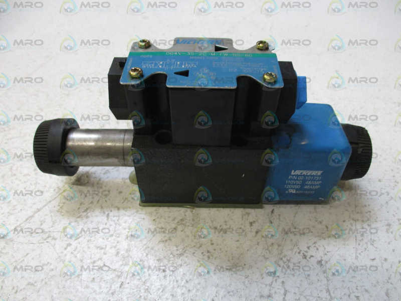 VICKERS DG4V-3S-2C-M-FW-B5-60 HYDRAULIC SOLENOID VALVE (AS PICTURED) *USED*