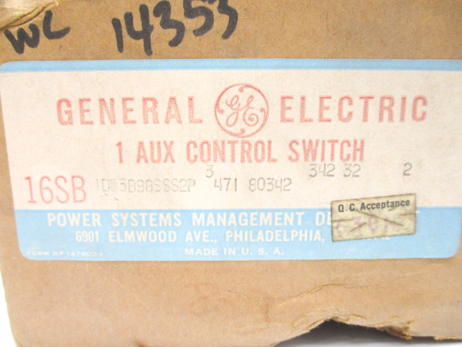 GENERAL ELECTRIC 16SBIDB3B98SSS2P NSMP