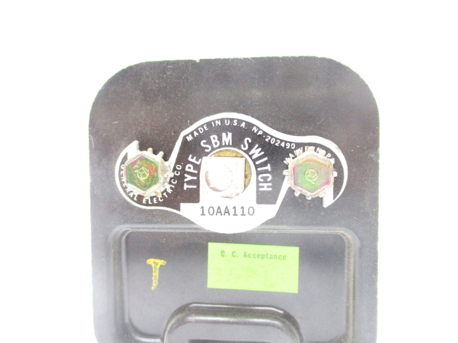 GENERAL ELECTRIC SBM10AA110 NSNP