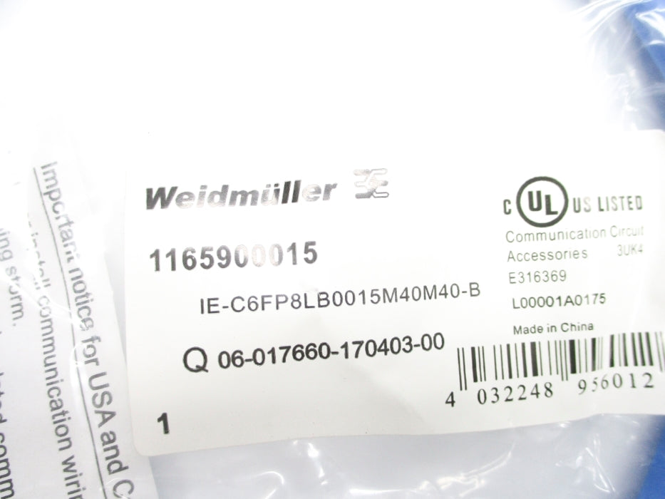 WEIDMULLER 1165900015 NSMP