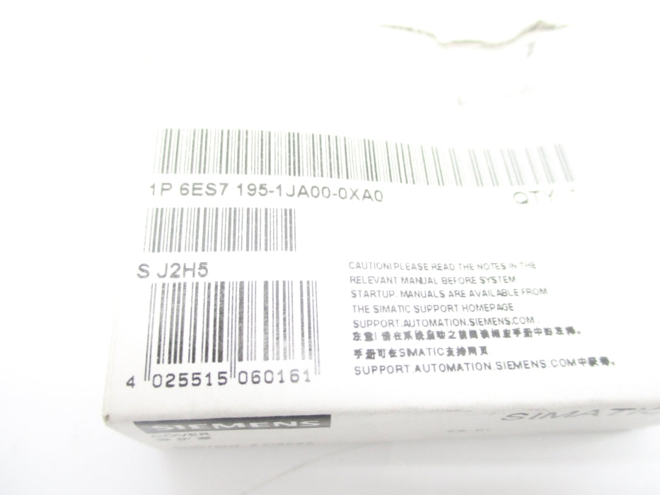 SIEMENS 6ES7195-1JA00-0XA0 (PKG OF 5) NSMP