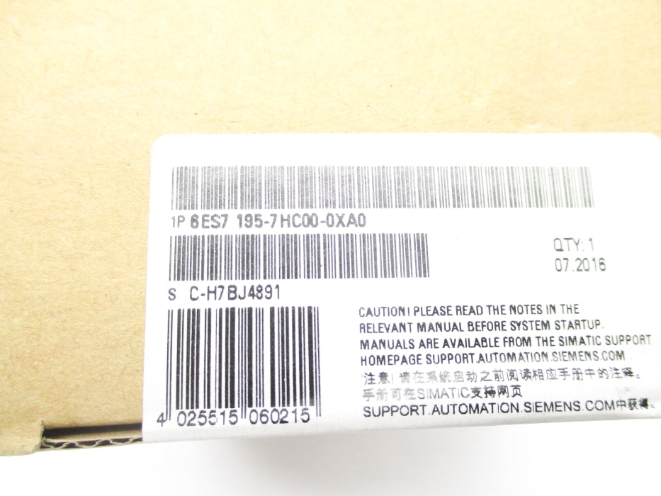 SIEMENS 6ES7195-7HC00-0XA0 NSFS