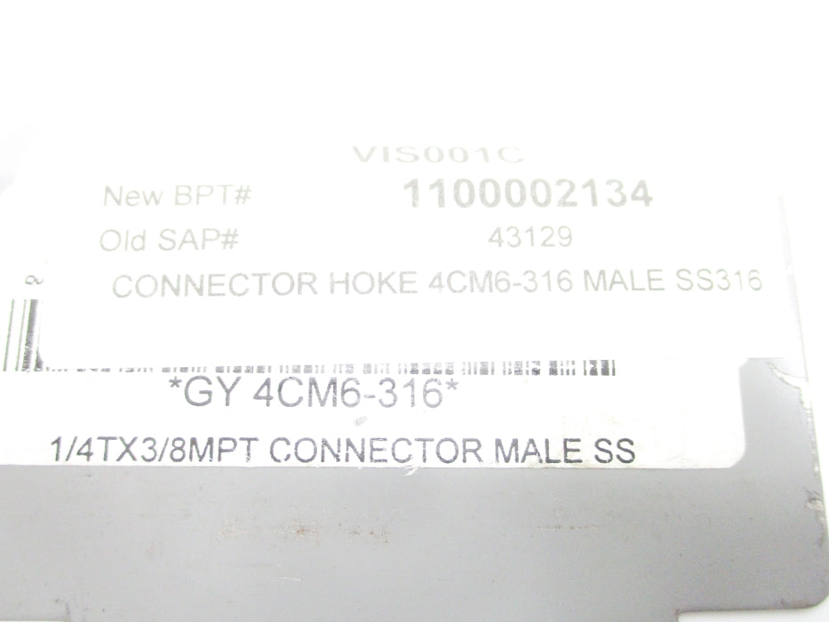 HOKE 4CM6-316 (LOT OF 8) NSNP