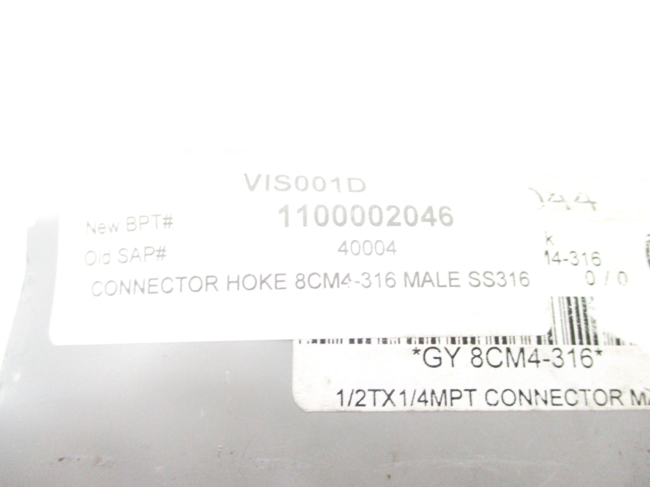 HOKE 8CM4-316 (LOT OF 6) NSNP