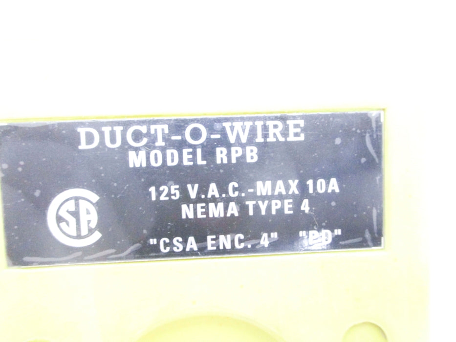 DUCT-O-WIRE RPB-4 NSNP