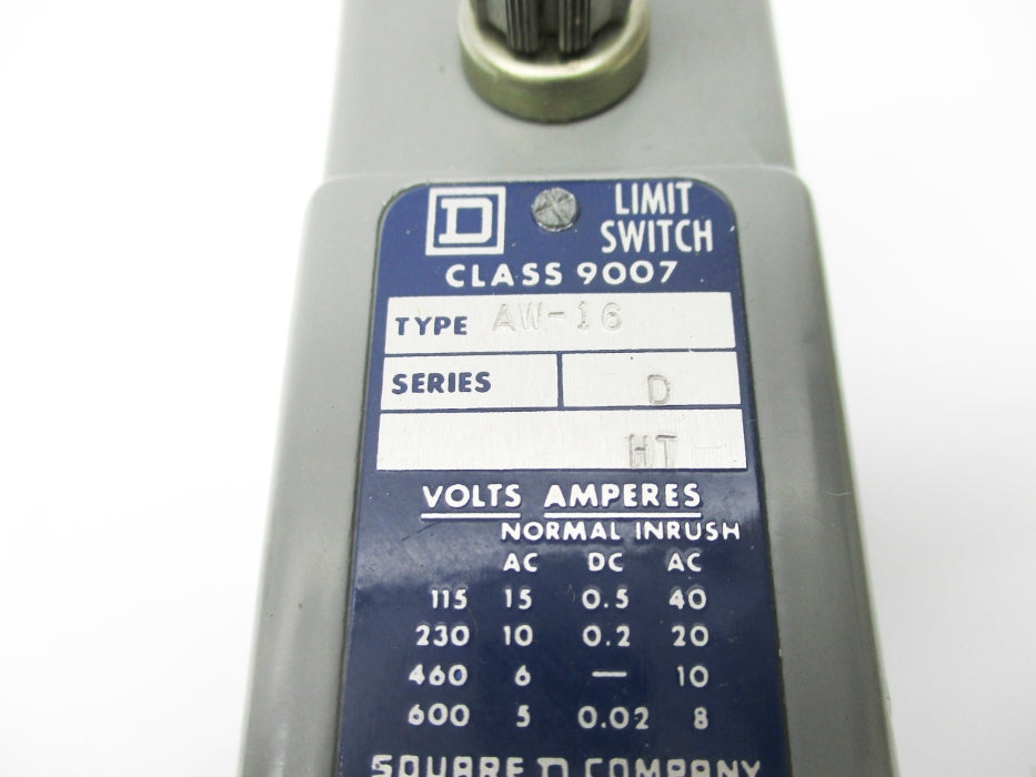 SQUARE D 9007AW16 SER. D (AS PICTURED) NSNP