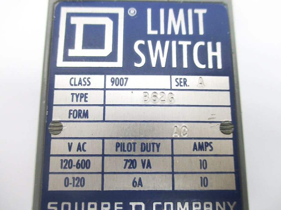 SQUARE D 9007B62G SER. A NSNP