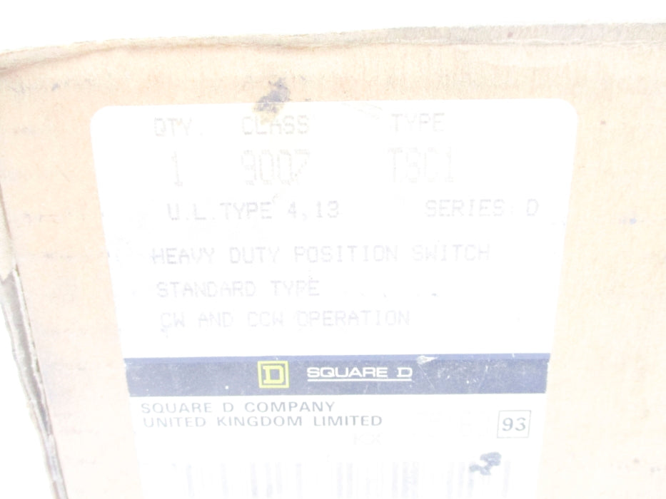SQUARE D 9007TSC1 SER. D NSMP