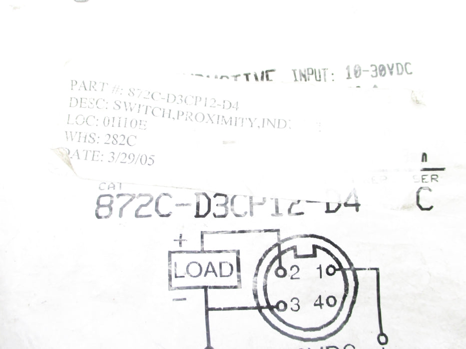 ALLEN BRADLEY 872C-D3CP12-D4 SER. C NSMP