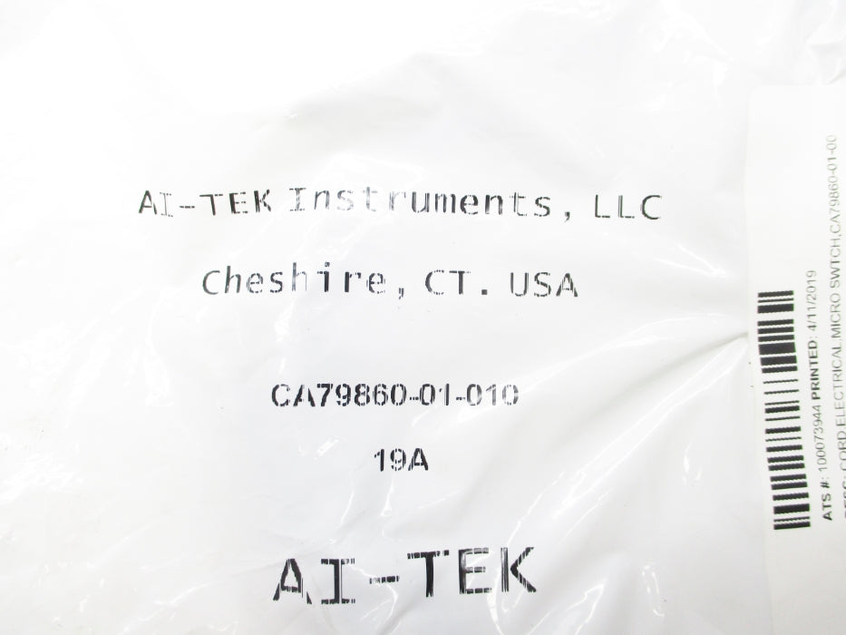 AI-TEK INSTRUMENTS CA79860-01-010 NSMP