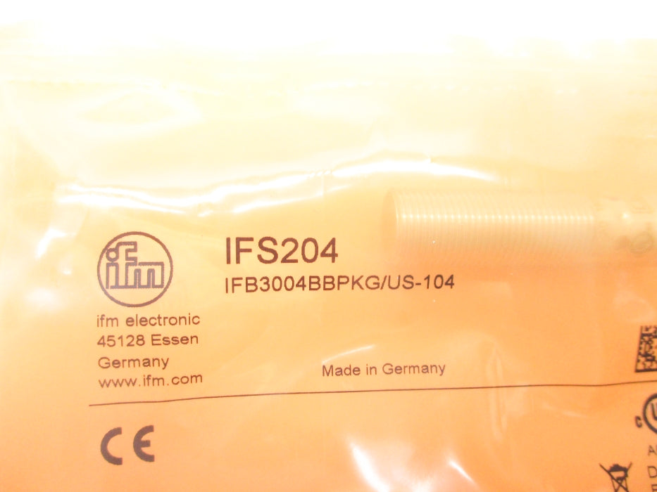 IFM EFECTOR IFB3004BBPKG/US-104 IFS204 10-30VDC NSMP