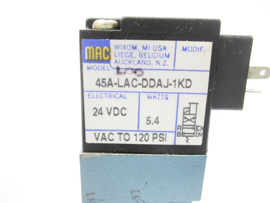 MAC 45A-LAC-DDAJ-1KD 24VDC 120PSI NSNP