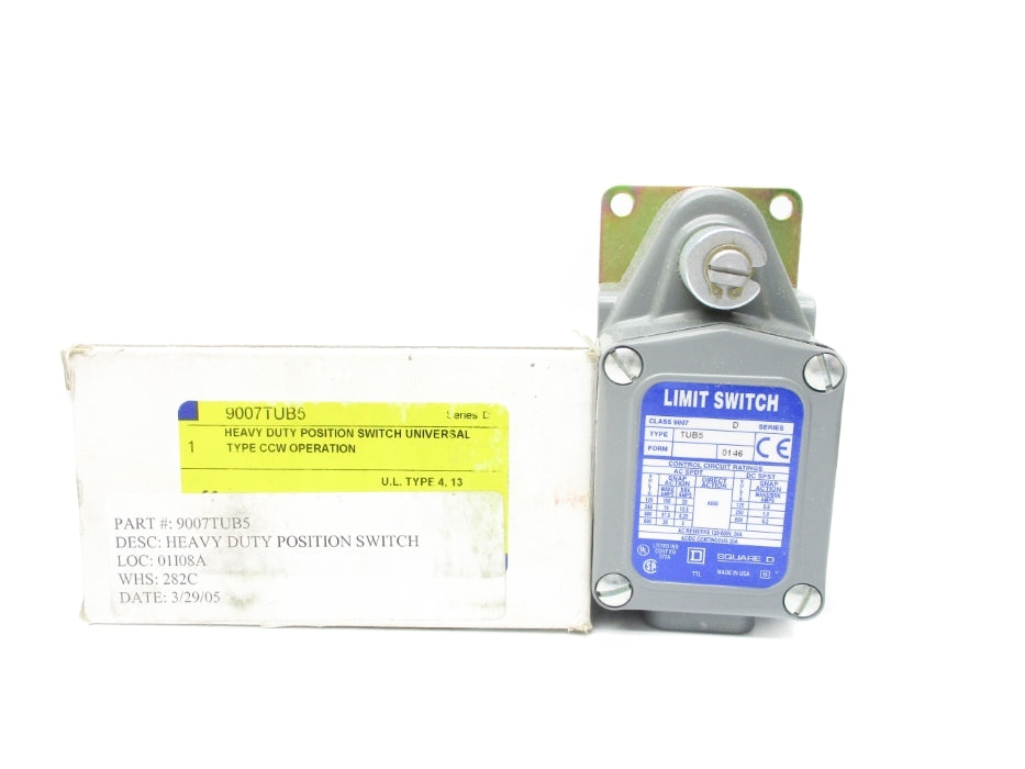 SQUARE D 9007TUB5 SER. D NSMP