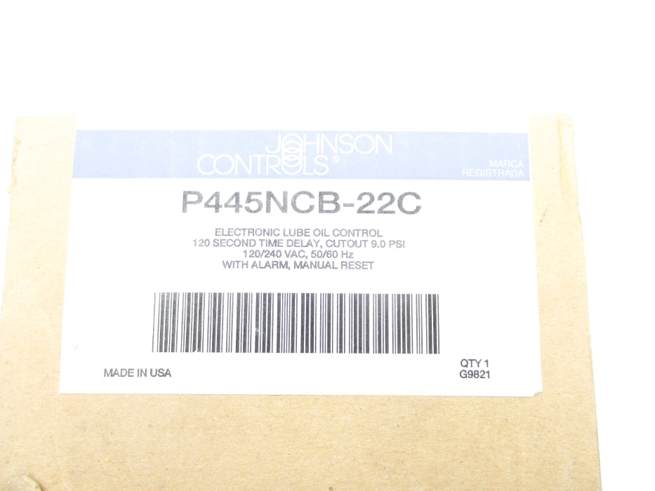 JOHNSON CONTROLS P445NCB-22C NSMP