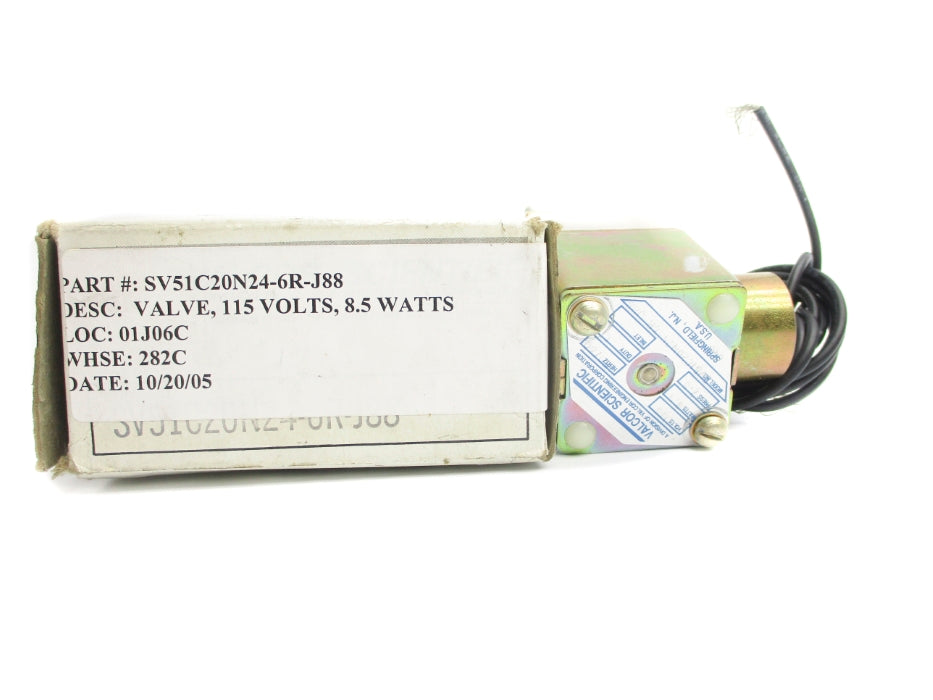 VALCOR SCIENTIFIC SV51C20N24-6R-J88 115V NSMP