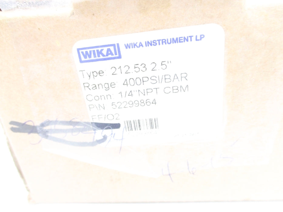 WIKA 52299864 212.53 400PSI NSMP
