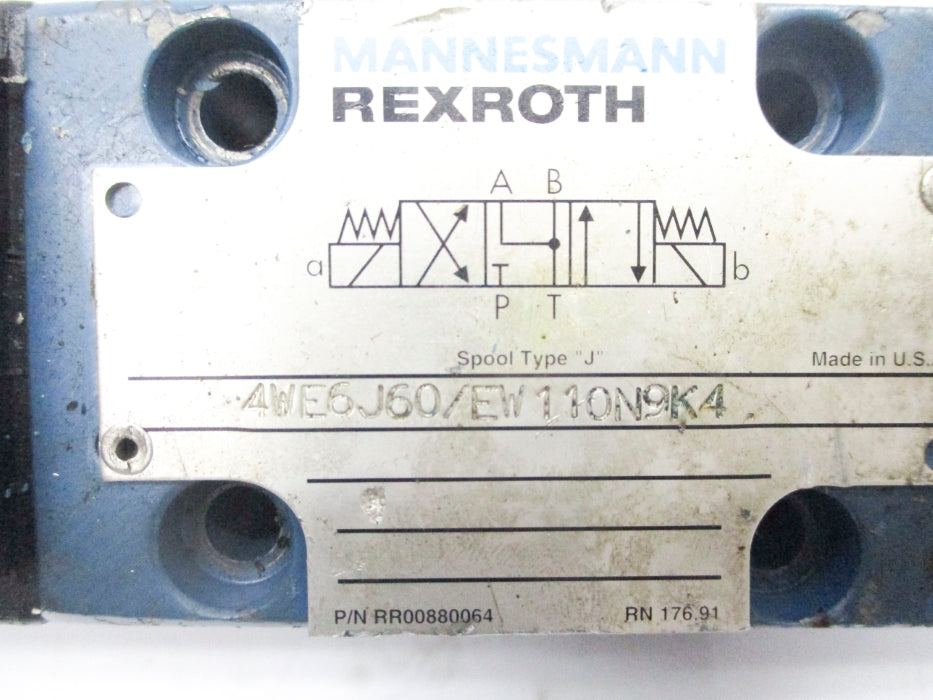 REXROTH 4WE6J60/EW110N9K4 110/120V UNMP