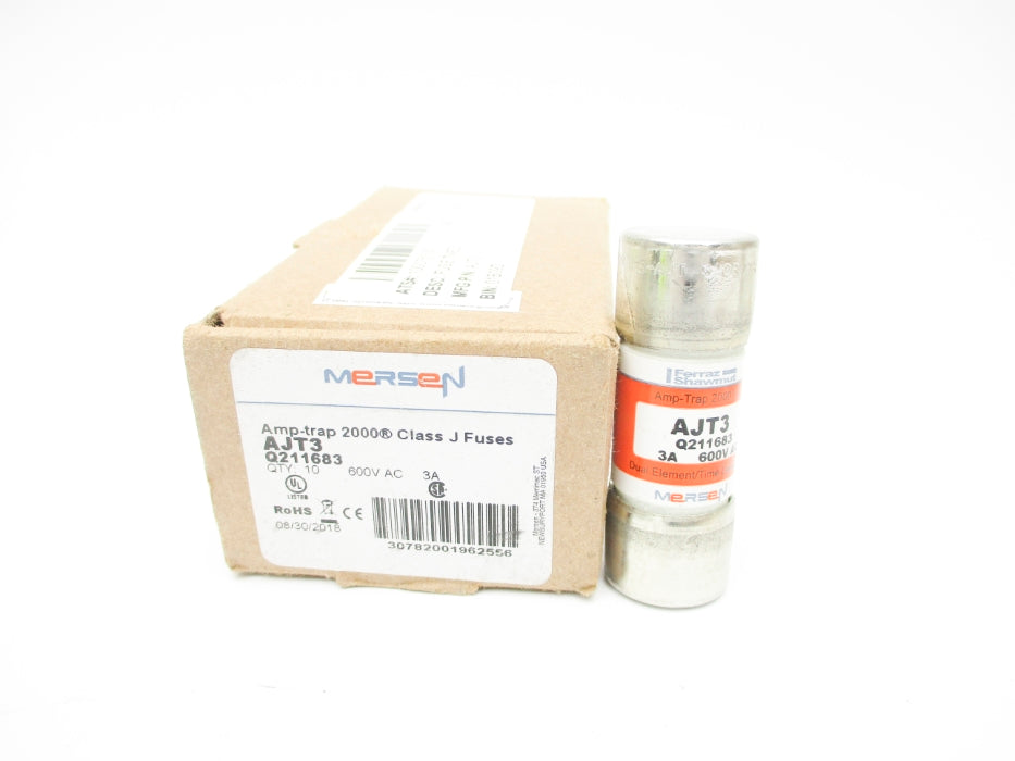 MERSEN AJT3 600VAC 3A (PKG OF 10) NSMP