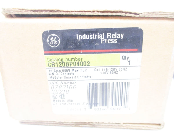 GENERAL ELECTRIC CR120BP04002 10A 110/120V NSMP