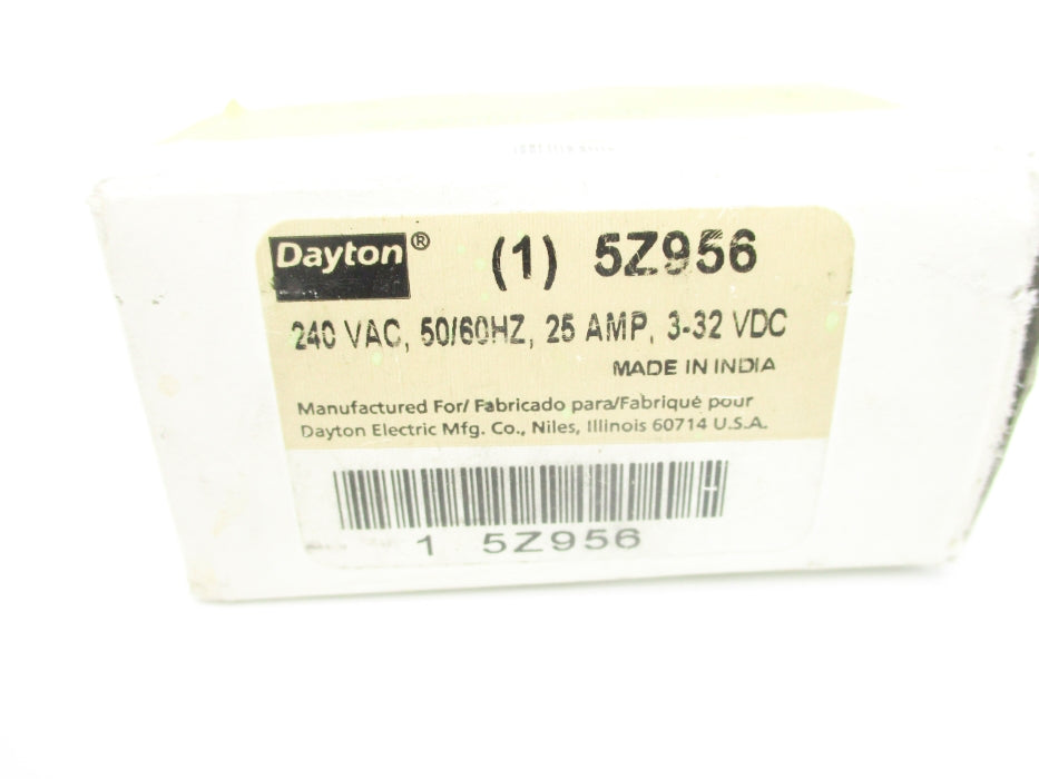 DAYTON 5Z956 25A 240VAC NSMP