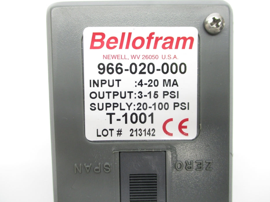BELLOFRAM 966-020-000 3-15/20-100PSI NSNP
