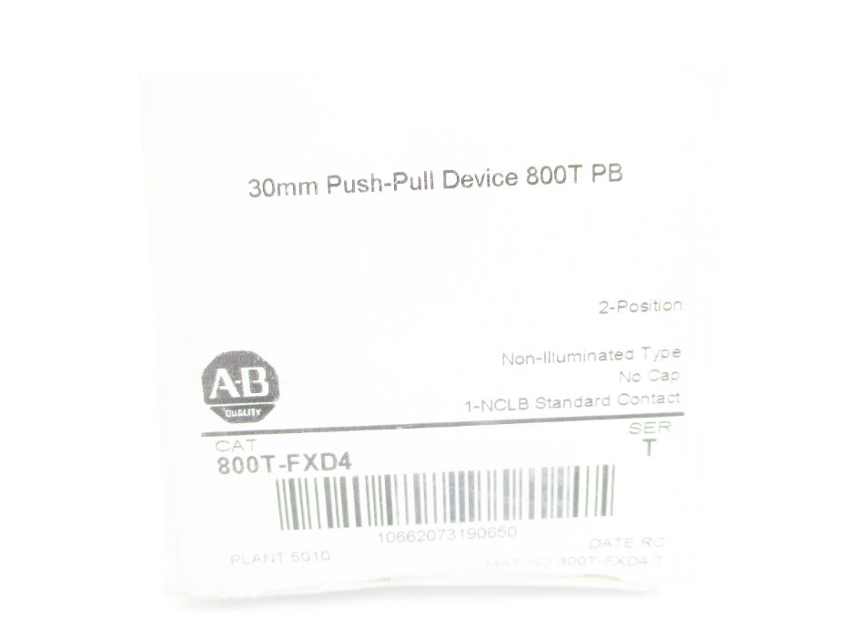 INDUSTRIAL SPARE PART 800T-FXD4 SER. T (WH) NSMP